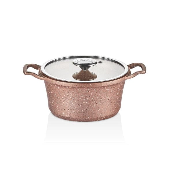 CEM Pots Set CEM Premium Cast Aluminium Orjin 7 Piece Rose TCDOR80000726