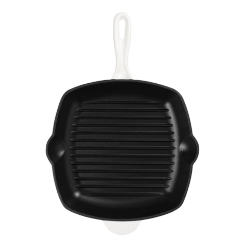 Aqua FRYING PAN Aqua Enamel Cast Iron Grill Pan 26cm Ivory (7063916707929)