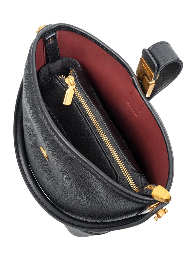 MHC World Jo Borkett Jacquard Bucket Bag Black JBH103295 (7808342229081)