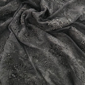 Chantilly lace Dress Fabrics Bridal Chantilly Lace Fabric 100cm Black (7529388310617)