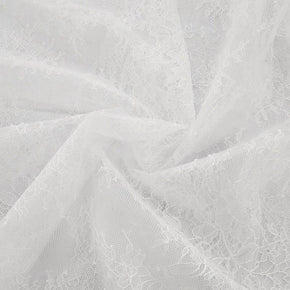 Chantilly lace Dress Fabrics Bridal Chantilly Lace Fabric 100cm White (7529388539993)