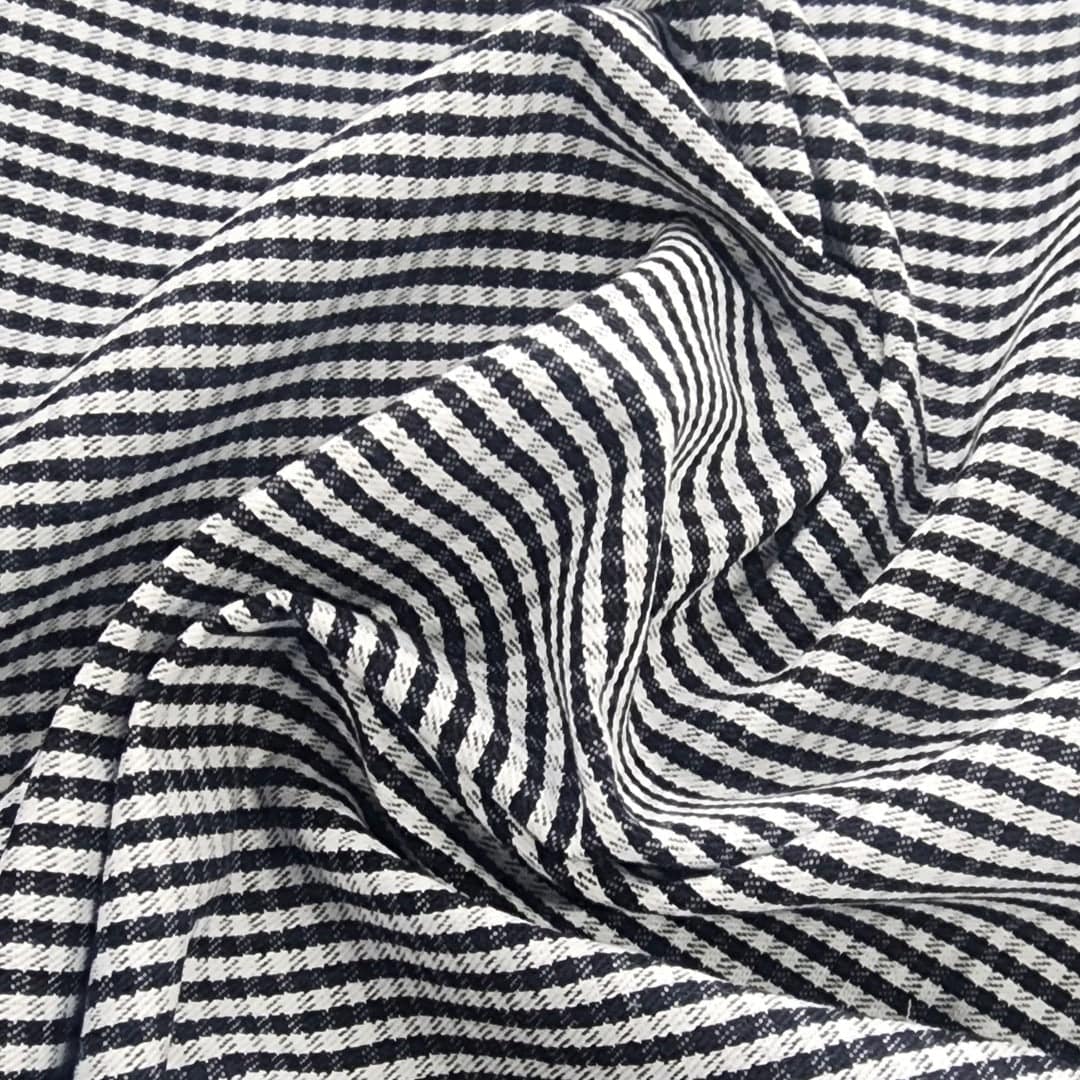 CHECKS Dress Fabrics Chef Check Fabric Black 150cm (7481278464089)