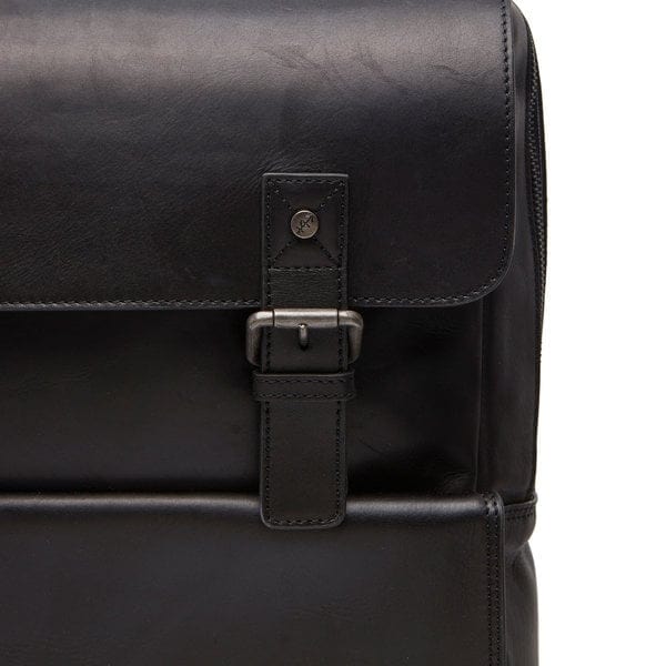 Chesterfield Laptop Backpack Chesterfield Leather Backpack Black Malta (7486328963161)