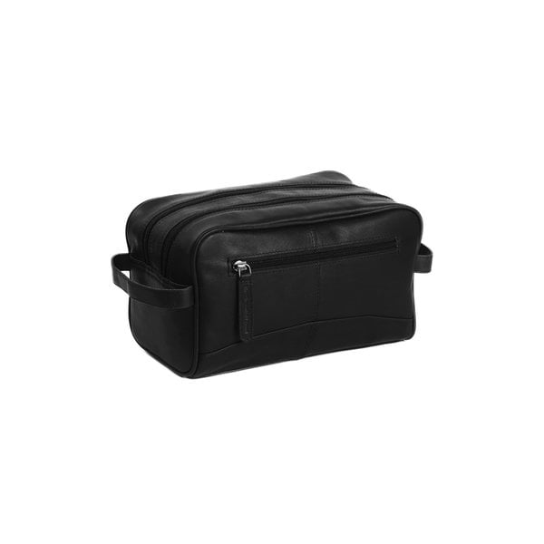 Chesterfield VANITY CASE Chesterfield Leather Toiletry Bag Black Stacey (7486307860569)