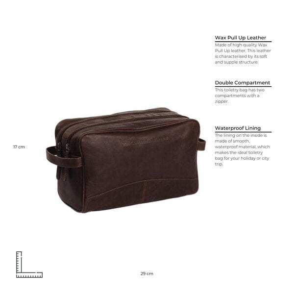 Chesterfield VANITY CASE Chesterfield Toiletry Bag Brown Stacey (7486316445785)