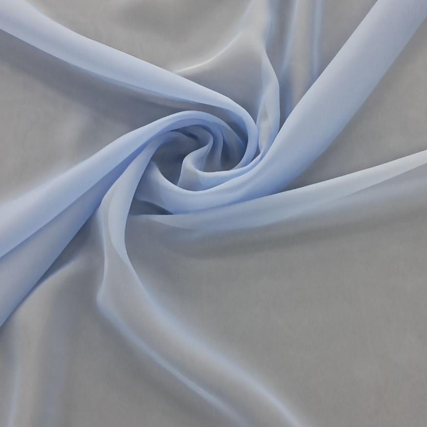 Chiffon Fabric Power Blue 30D Silky Chiffon Fabric 150cm (6575406776409)