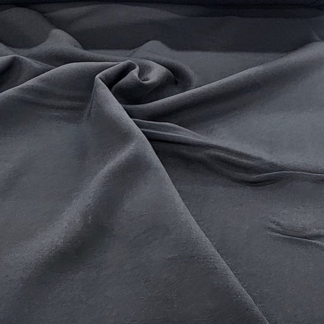 CHURCH FABRIC Dress Fabrics Black Lino Capri Fabric 150 cm (7664771137625)