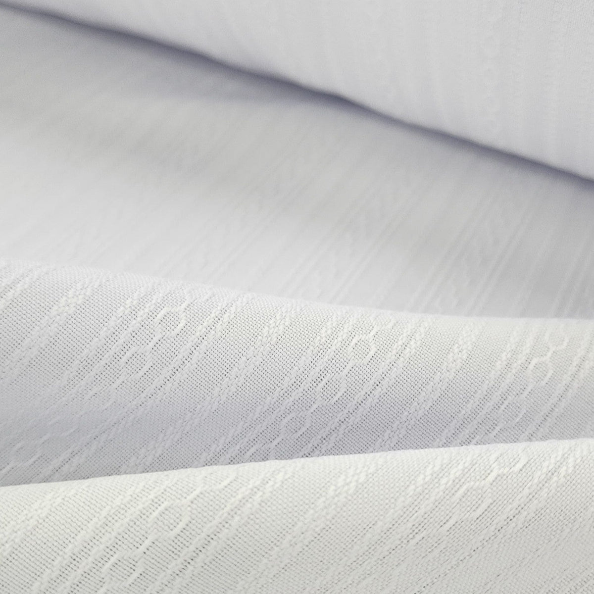 CHURCH FABRIC Dress Fabrics Dobby Rope Church Fabric White 150cm (7498229055577)