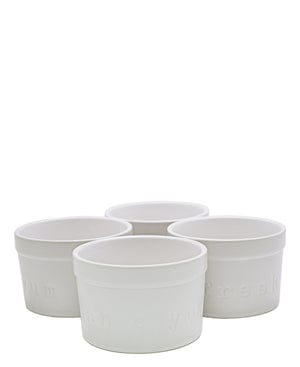 Ciroa BOWL Ciroa Typography Ramekins White 4 Piece (7287871864921)