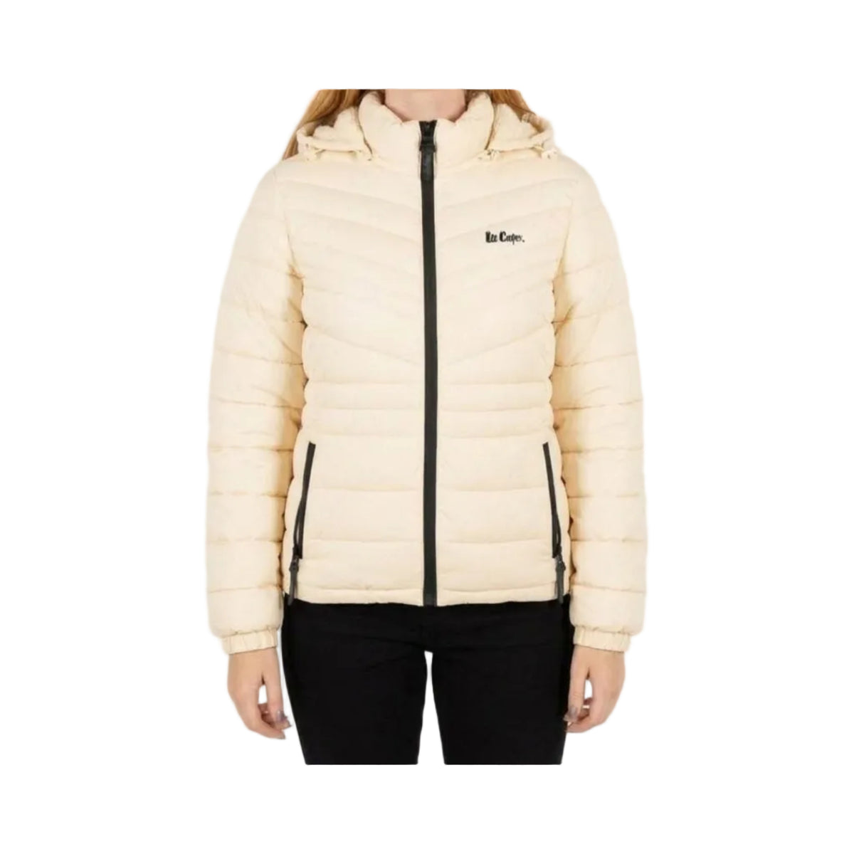 Lee Cooper Ladies Puffer Jacket Clara Stone