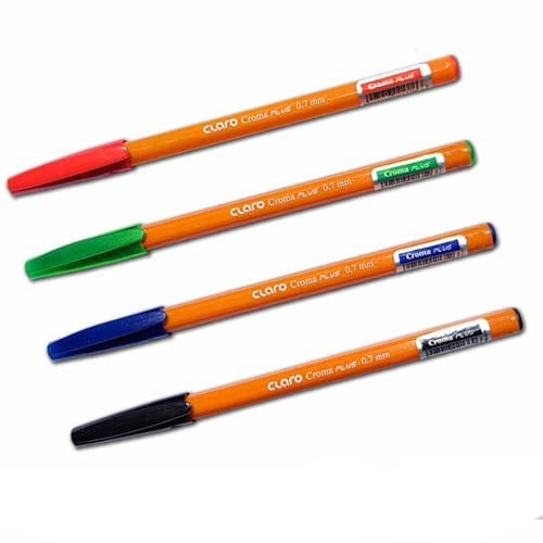 Claro Croma School Stationery Claro Croma Plus 0.7MM Ball Point Pen Black Box of 50 (7409420795993)