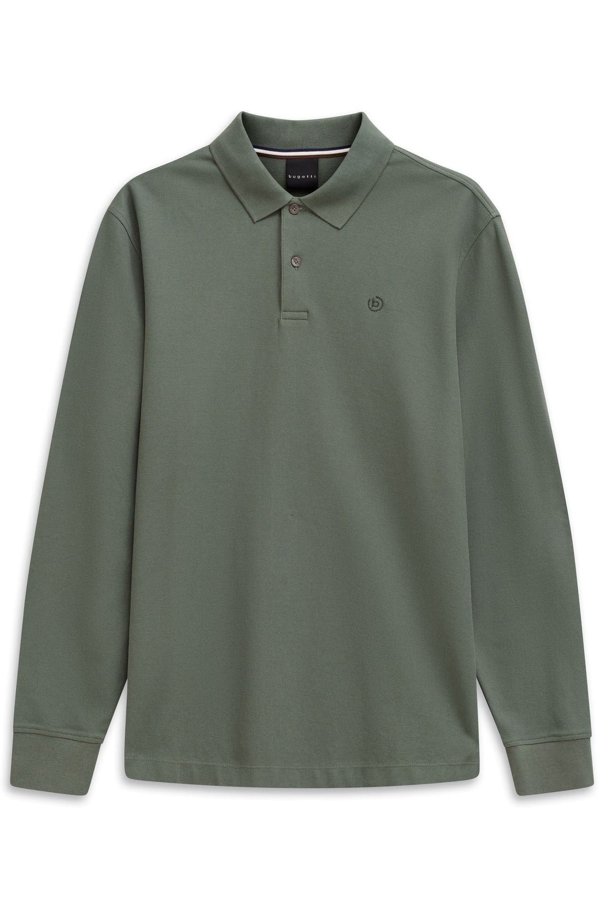 Bugatti Long Sleeve Polo Sweat Shirt Moss 8130/85030D.