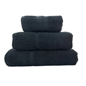 COLIBRI TOWEL Face Cloth 30 x 30 Colibri Galleon Towel Black 500gsm (7900605546585)