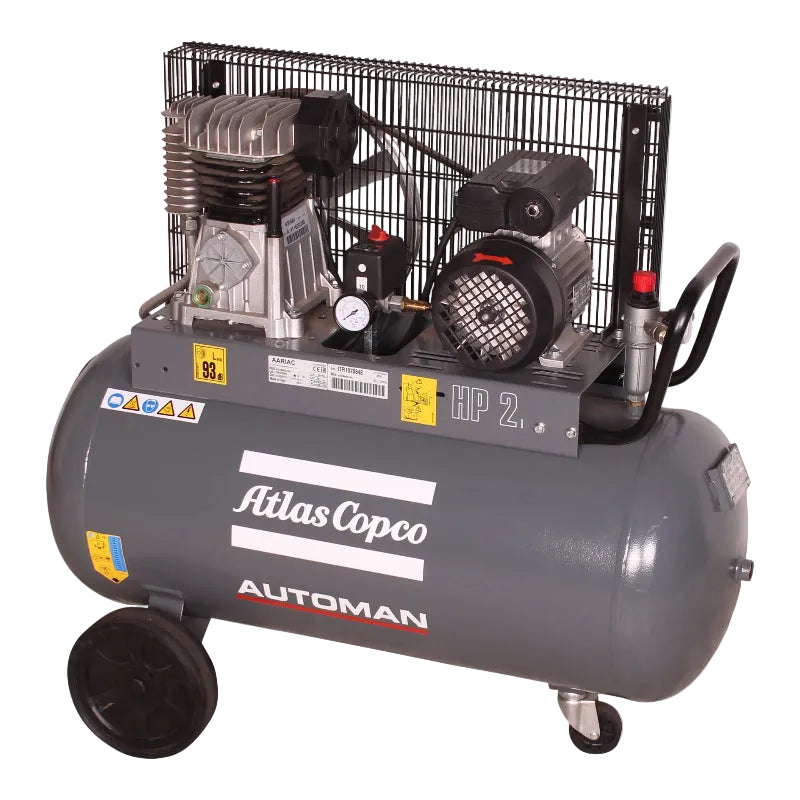AUTOMAN AC 20 E 90L Belt Driven Mobile Air Compressor 1.5 KW (2 HP)