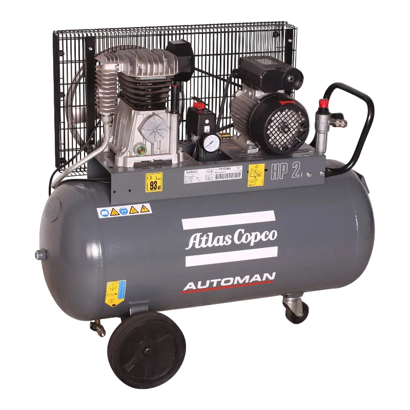 AUTOMAN AC 20 E 90L Belt Driven Mobile Air Compressor 1.5 KW (2 HP)