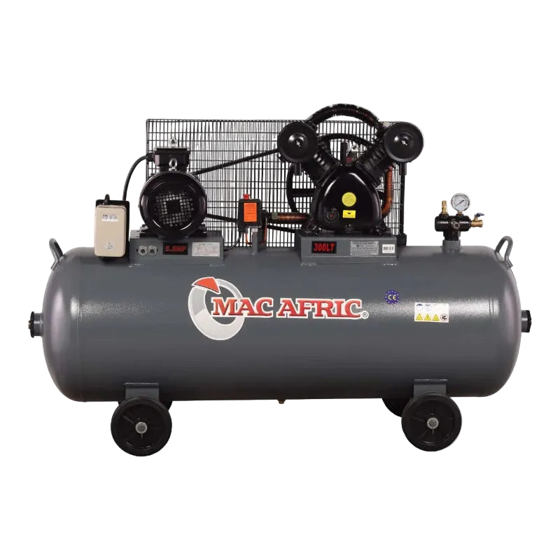 MAC AFRIC 300 Litre 4kW (5 HP) 380V Belt Driven Compressor