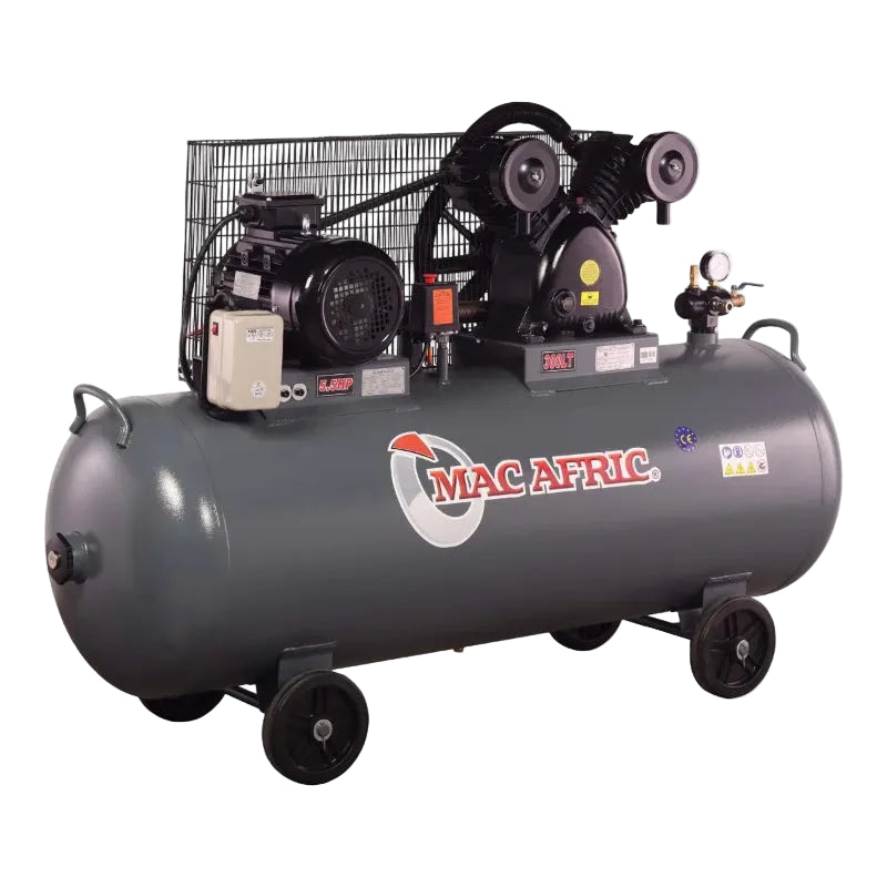 MAC AFRIC 300 Litre 4kW (5 HP) 380V Belt Driven Compressor