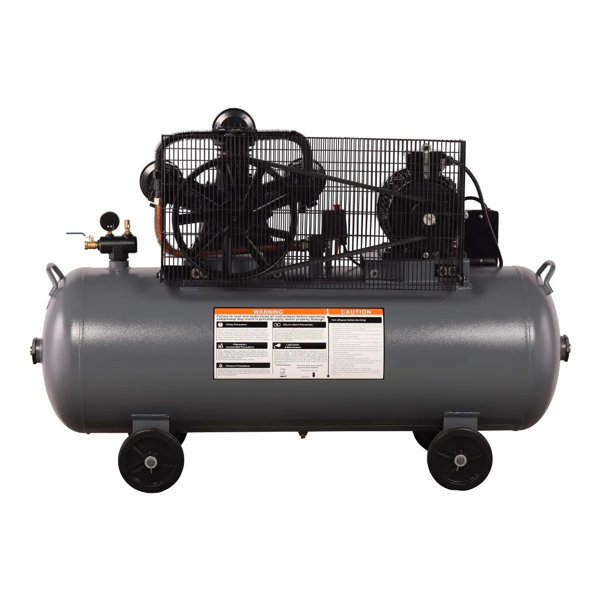 MAC AFRIC 300 Litre 5.5 KW (7.5 HP) 380 V Belt Driven "V-Type" Compressor.
