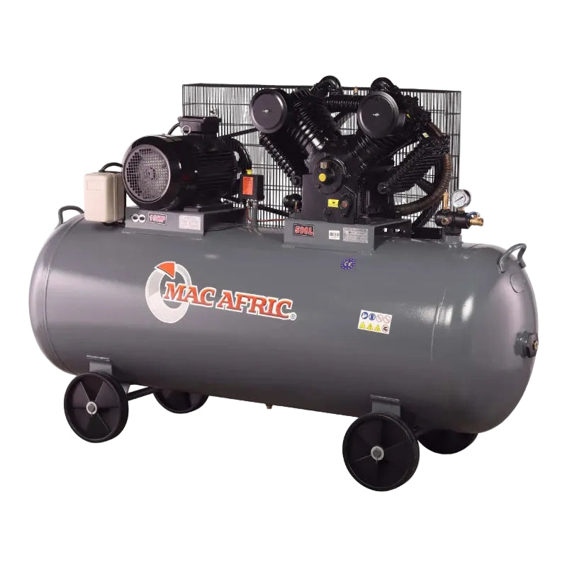 MAC AFRIC 500 Litre 7.5 kW (10 HP) 380 V Belt Driven Compressor