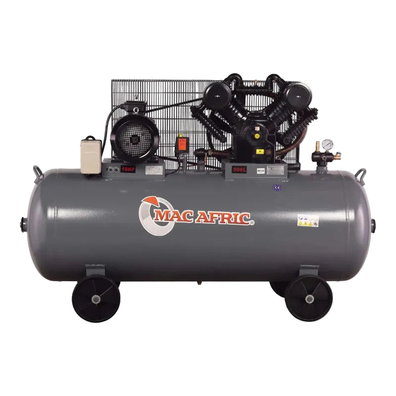 MAC AFRIC 500 Litre 7.5 kW (10 HP) 380 V Belt Driven Compressor