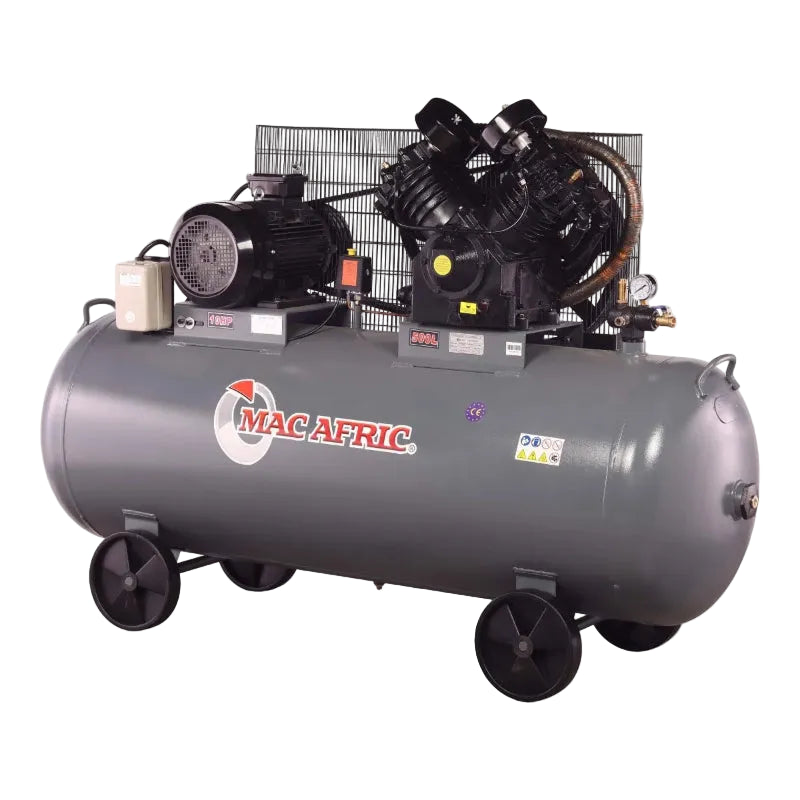 MAC AFRIC 500L 7.5 KW (10 HP) 380 V Belt Driven Compressor