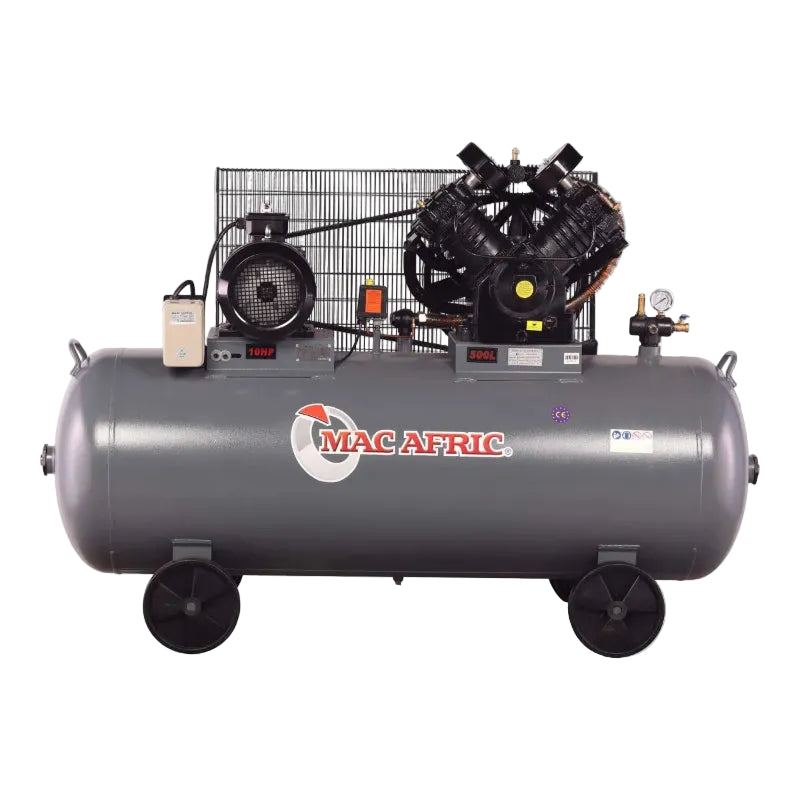 MAC AFRIC 500L 7.5 KW (10 HP) 380 V Belt Driven Compressor