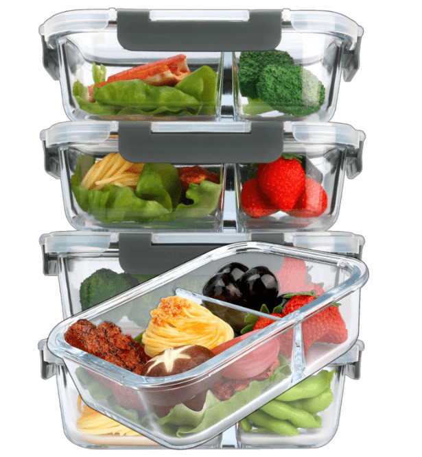 Consol Consol Madrid 2 Division Storage Container With Clip On Lid, 1.36 Litre (7098666319961)