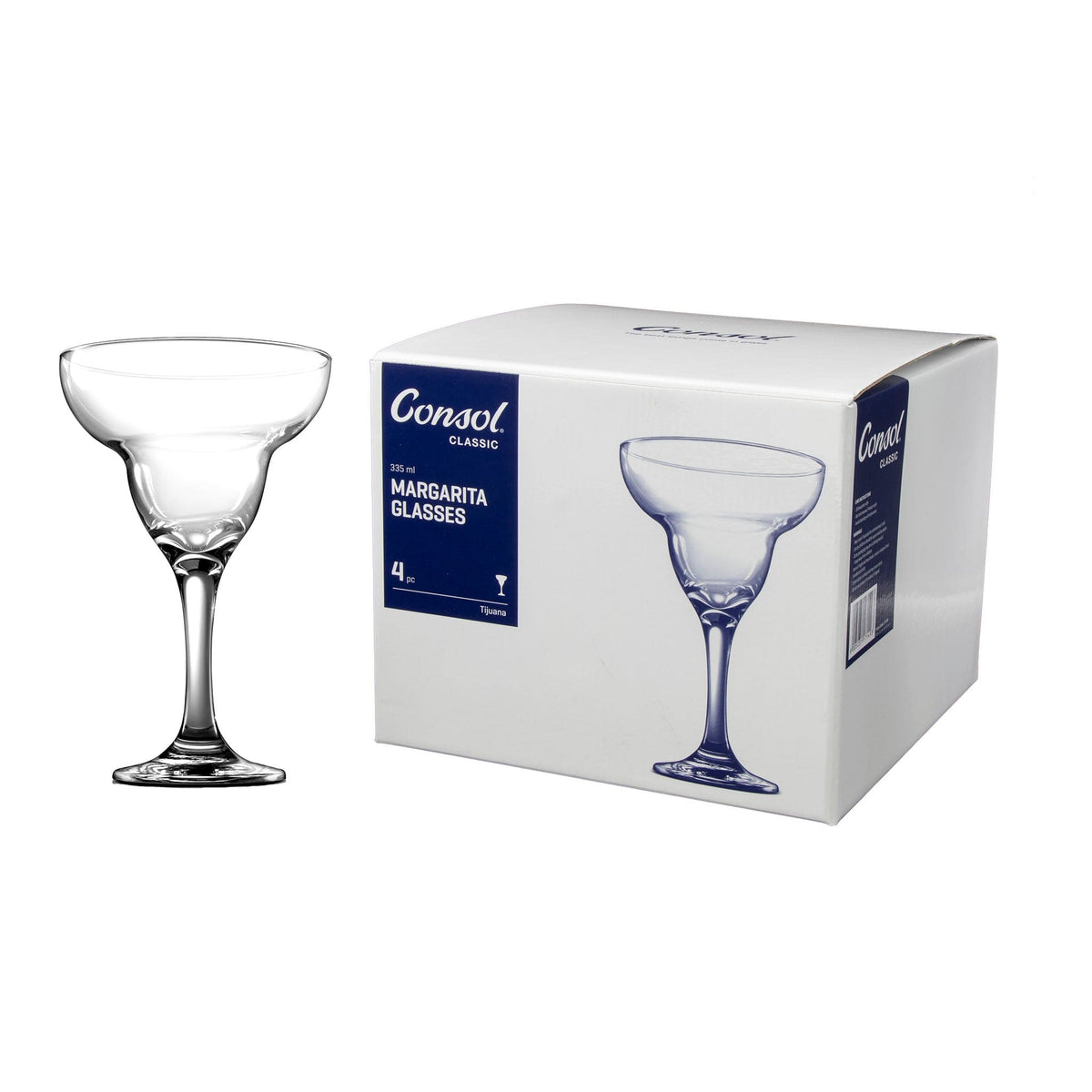 Consol GLASS Consol 4Pack Tijuana Margarita Glass 335ml (7558808731737)