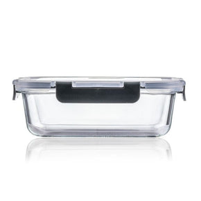 Consol GLASS Consol Madrid Rectangular Storage Container with Clip-On Lid 1L 17170 (7285951201369)