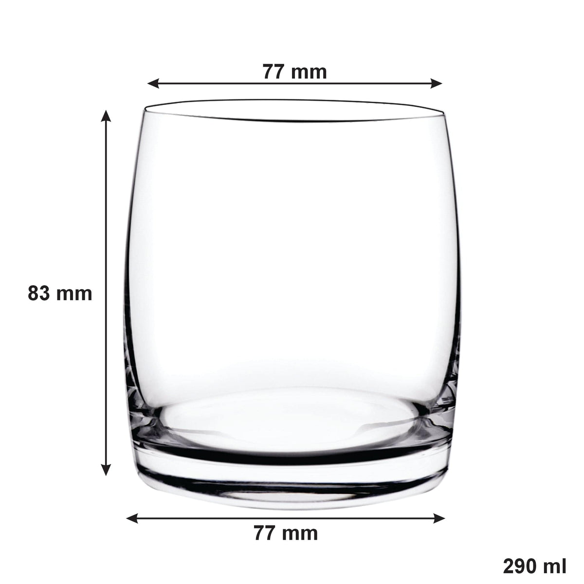 Consol GLASS Consol Signature Tumbler Glass 290ml Set Of 4 (7563839144025)