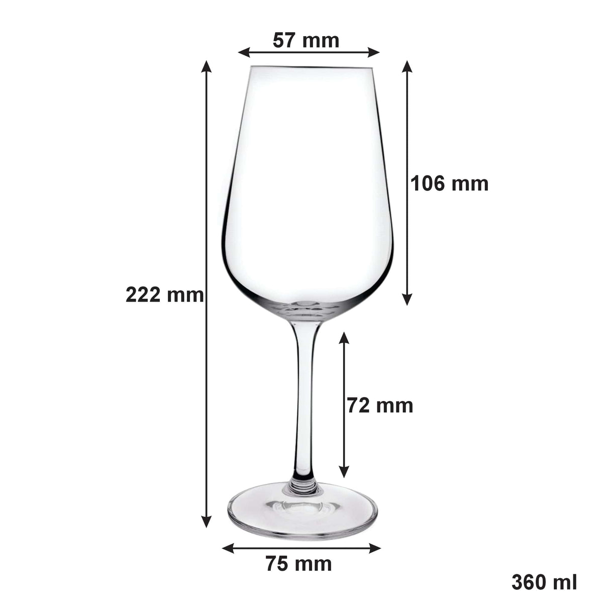 Consol GLASS Consol Signature Vienna White Wine Glass 360ml Set Of 4 (7563831378009)