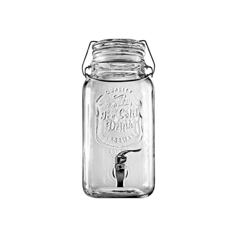 Consol GLASS Consol Sorrento Clip-Top Beverage Dispenser, 3.6lt (320x148x148mm) 11225