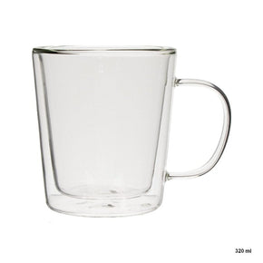 Consol MUG Consol Roma Double Wall Borosilicate Glass Mug 320ml Set Of 2