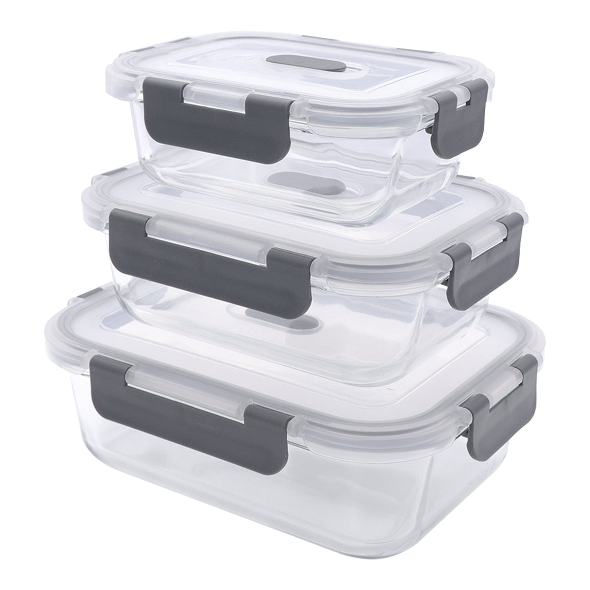 Consol Storage Containers Consol Madrid Storage Containers With Clip On Vented Lids 3 Piece 17172