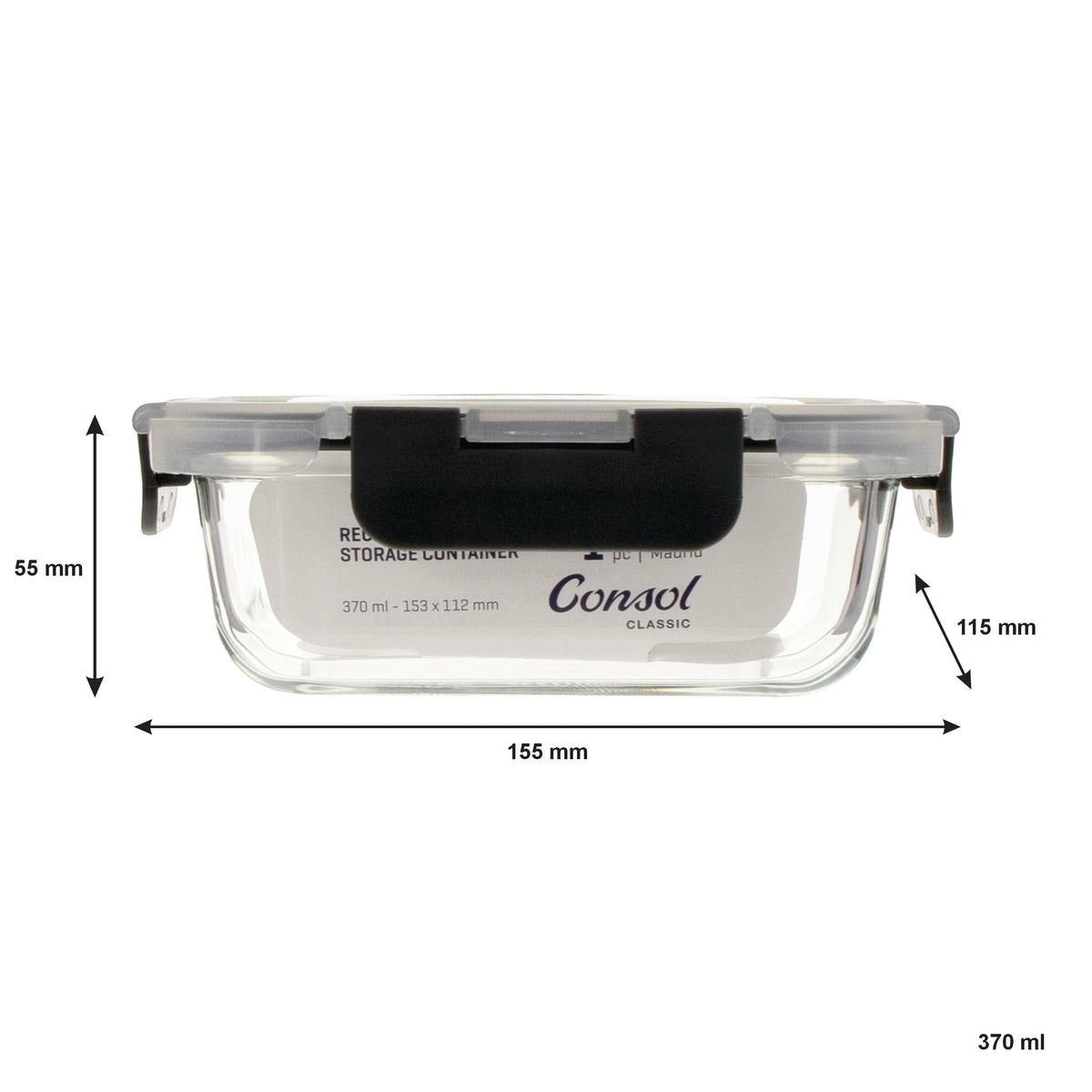 Consol Storage Containers Consol Madrid Storage Containers With Clip On Vented Lids 4 Piece 17179