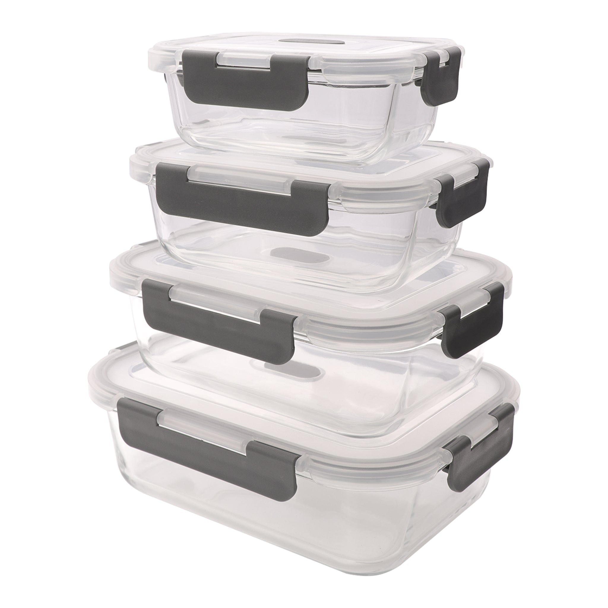 Consol Storage Containers Consol Madrid Storage Containers With Clip On Vented Lids 4 Piece 17179