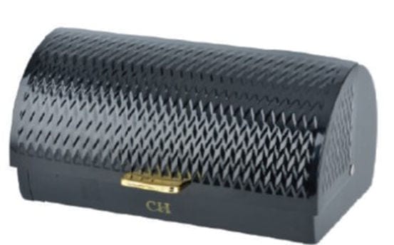 Continental Homeware Bread Bin Continental Homeware Wave RollTop Bread Bin Black CH933
