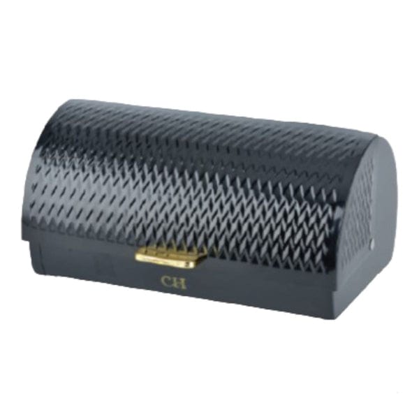 Continental Homeware Bread Bin Continental Homeware Wave RollTop Bread Bin Black CH933