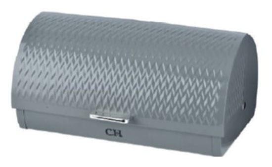 Continental Homeware Bread Bin Continental Homeware Wave RollTop Bread Bin Grey CH931
