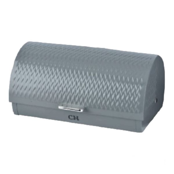 Continental Homeware Bread Bin Continental Homeware Wave RollTop Bread Bin Grey CH931