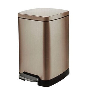 Continental Homeware DUST BIN Continental Homeware Square Pedal Dust Bin Champagne Gold 20L CH797 (7304617263193)