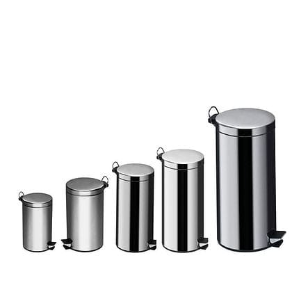 Continental Homeware DUST BIN Continental Homeware Stainless Steel Pedal Bins 12Ltr CH102 (7304606220377)