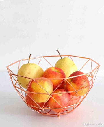 Continental Homeware Fruit Basket Continental Homeware Rose gold Wire Fruit Basket CH812 (7915350196313)