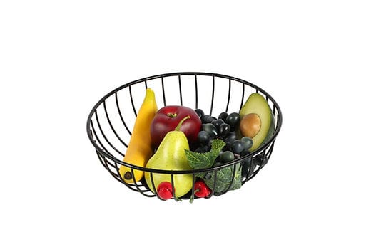 Continental Homeware Fruit Basket Continental Homeware Single Fruit Basket Black CH735