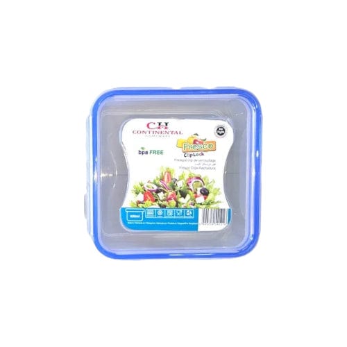 Continental Homeware LUNCH BOX Continental Homeware Food Lock Square Containers 600ml CH1050