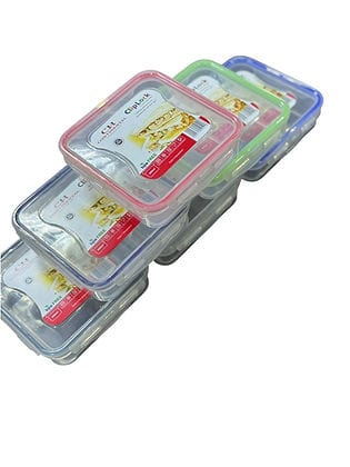 Continental Homeware LUNCH BOX Continental Homeware Food Lock Square Containers 600ml CH1050