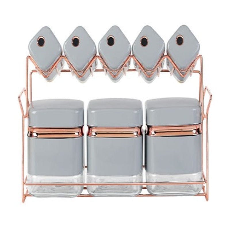 Continental Homeware Paper Holder Continental Homeware 8Pc Spice Set Grey CH833 (7305070116953)