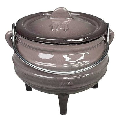 Continental Homeware Pot CH Cast Iron 3 Leg Potjie Pot ¼ Size Grey CH1489