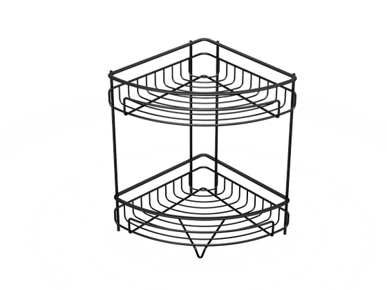Continental Homeware Shower Caddy Continental Homeware 2-Tier Shower Caddy Matt Black CH960