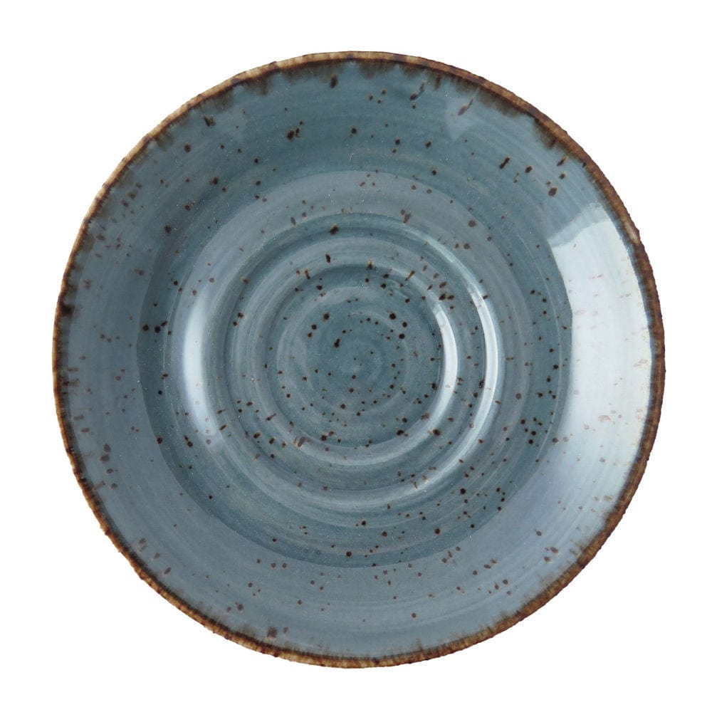 Continental MUGS Continental Ele Rustic Blue Double Well Saucer 15cm 51RUS007-03 (7468876071001)